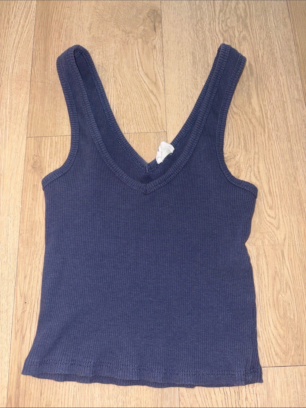 Cotton On Navy Ribbed V-Neck Tank
